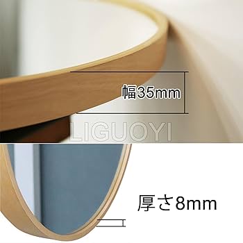 Amazon.co.jp: 壁掛け 鏡 円形 壁用ミラー 浴室鏡 直径 400 500